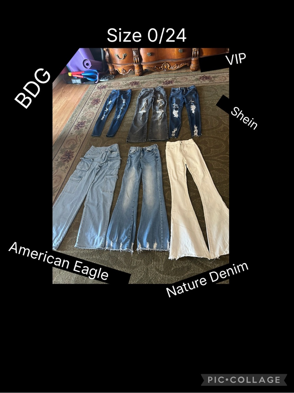 Jeans size 0/24